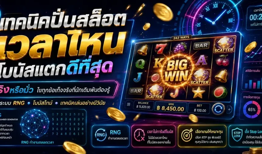 สล็อต เวลาไหนโบนัสแตกดีที่สุด