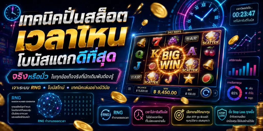 สล็อต เวลาไหนโบนัสแตกดีที่สุด